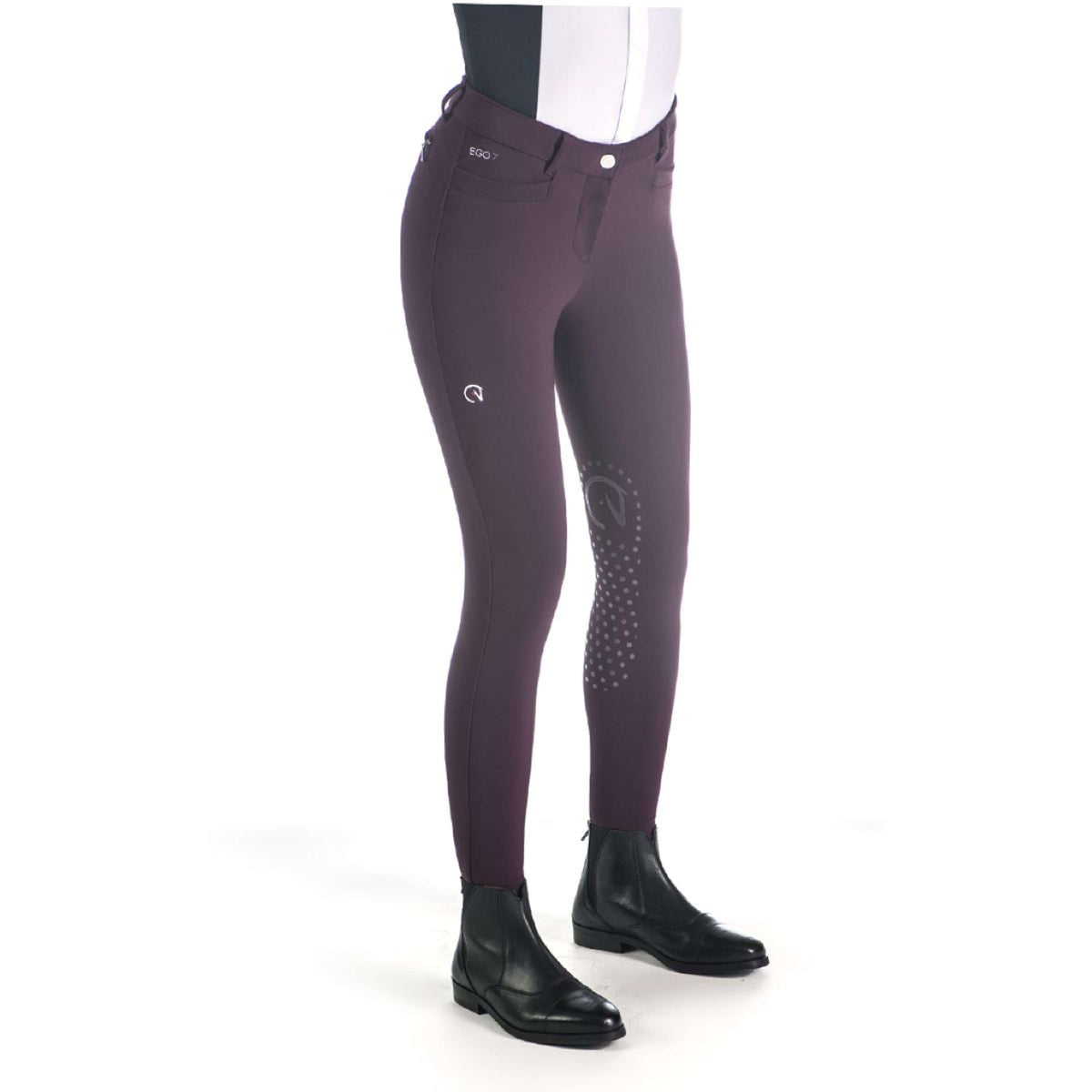 Ego7 Pantaloni da Equitazione Jumping EJ Bordeaux