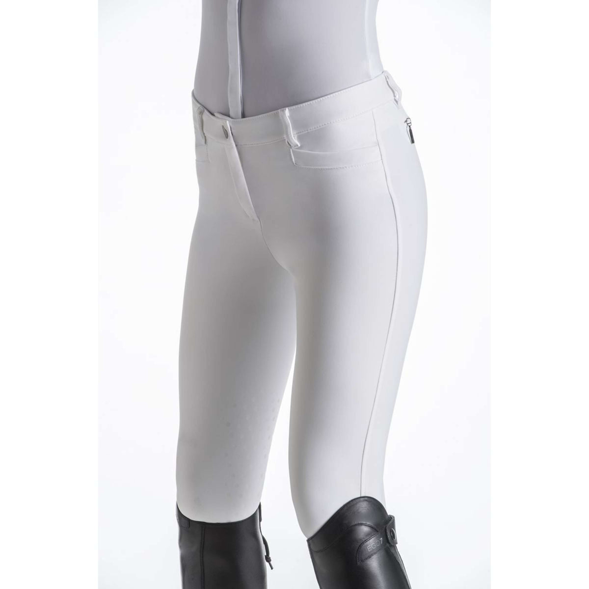Ego7 Pantaloni da Equitazione Jumping EJ Bianco