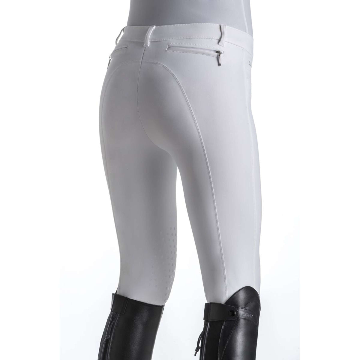 Ego7 Pantaloni da Equitazione Jumping EJ Bianco