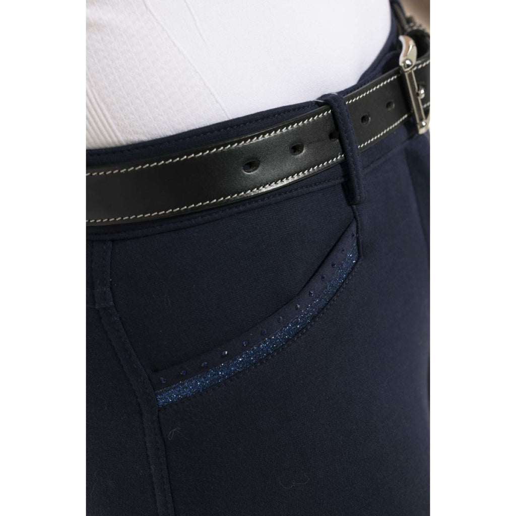 EQUITHÈME Calzoni Kim Organic Cotton Navy