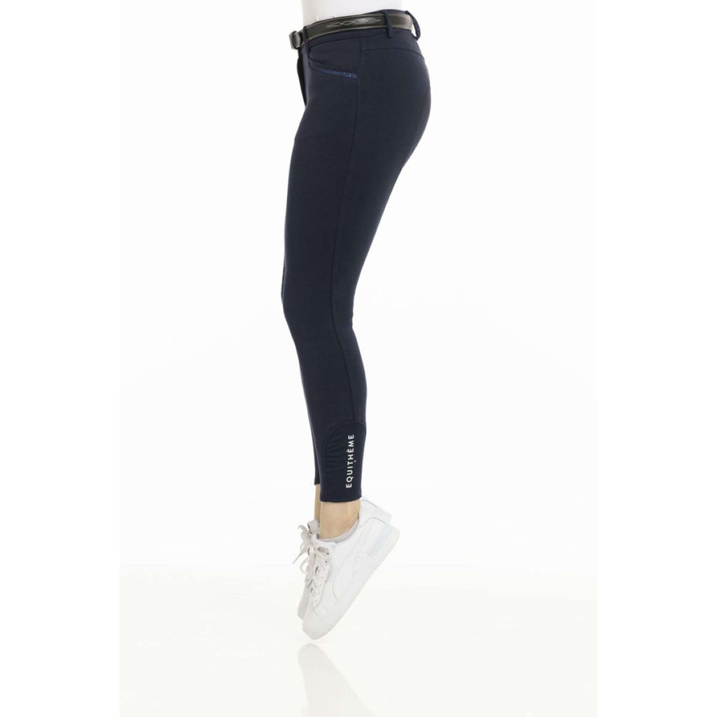 EQUITHÈME Calzoni Kim Organic Cotton Navy