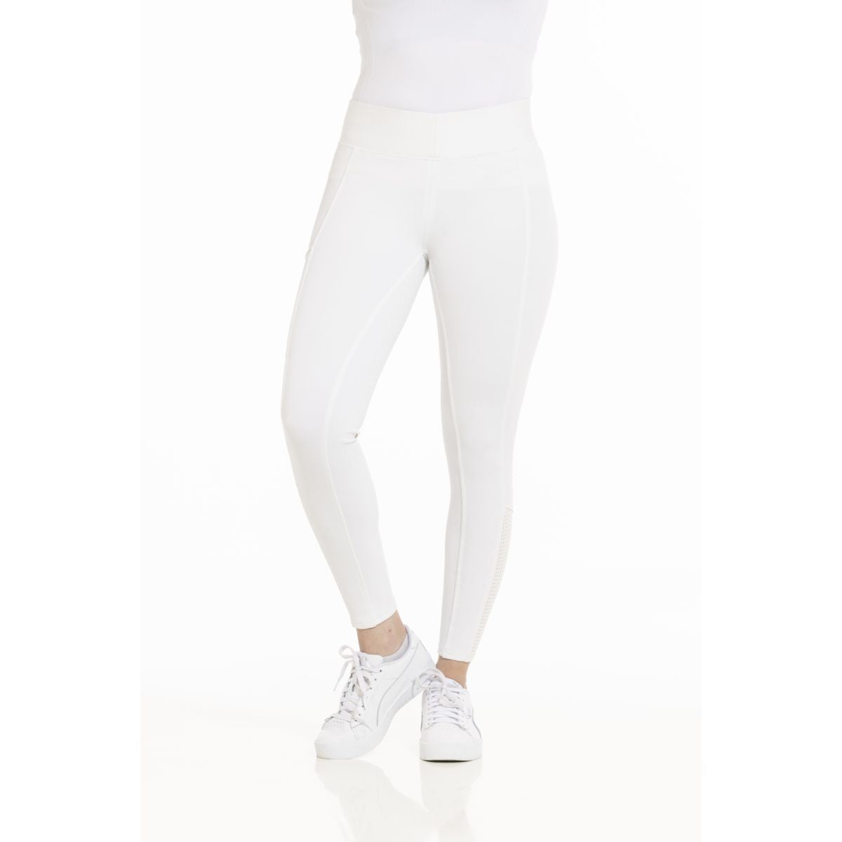 EQUITHÈME Leggings da Equitazione Brigitte Bianco
