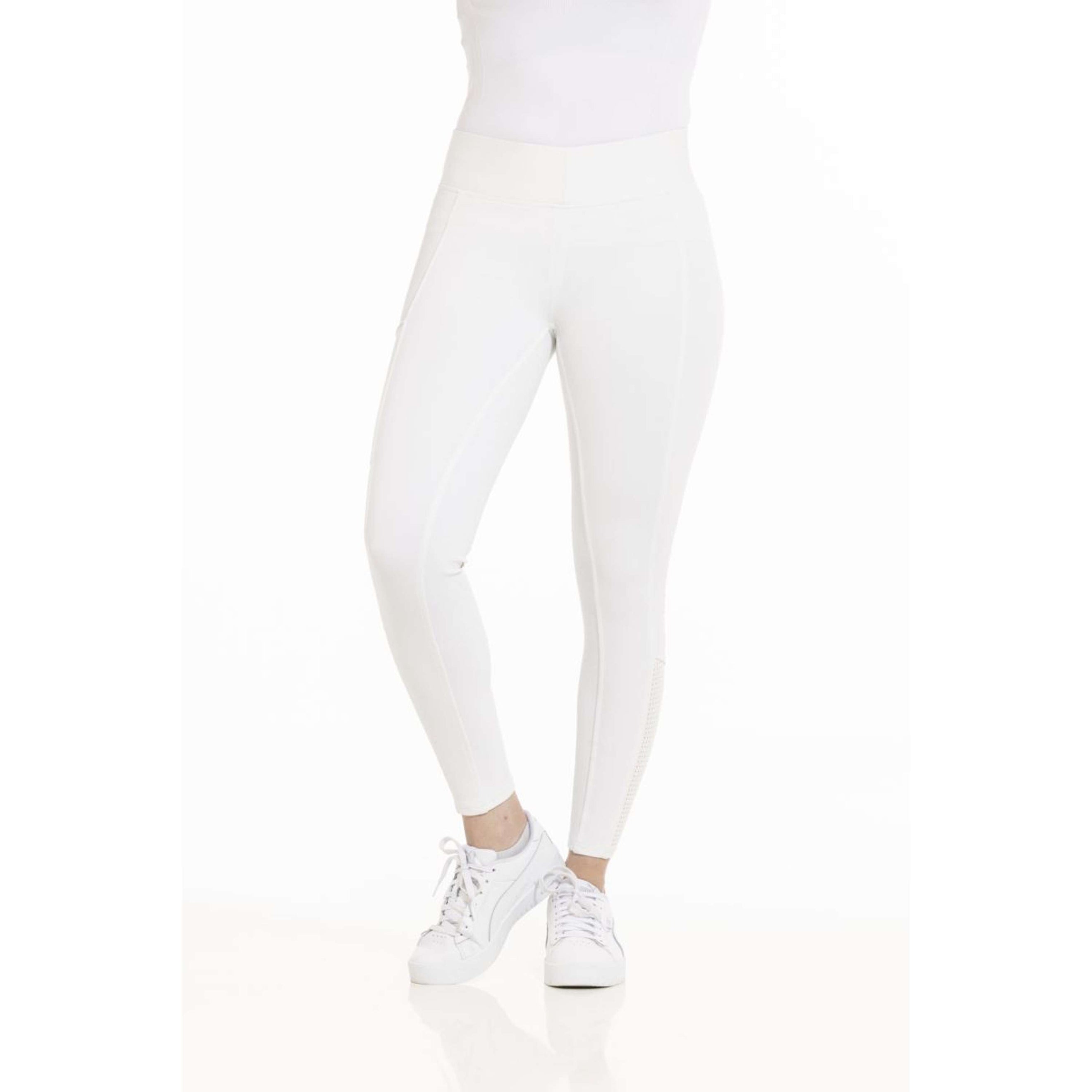 EQUITHÈME Leggings da Equitazione Brigitte Bianco EQUITHÈME Leggings da Equitazione Brigitte Bianco