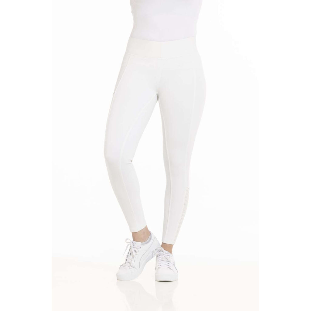 EQUITHÈME Leggings da Equitazione Brigitte Bianco