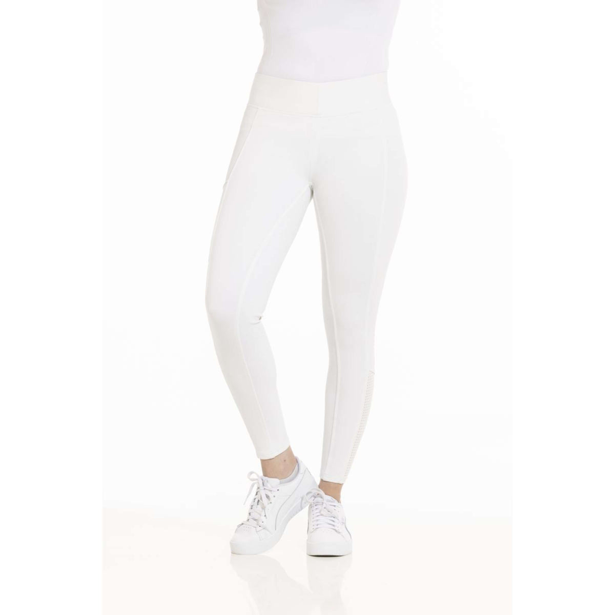 EQUITHÈME Leggings da Equitazione Brigitte Bianco