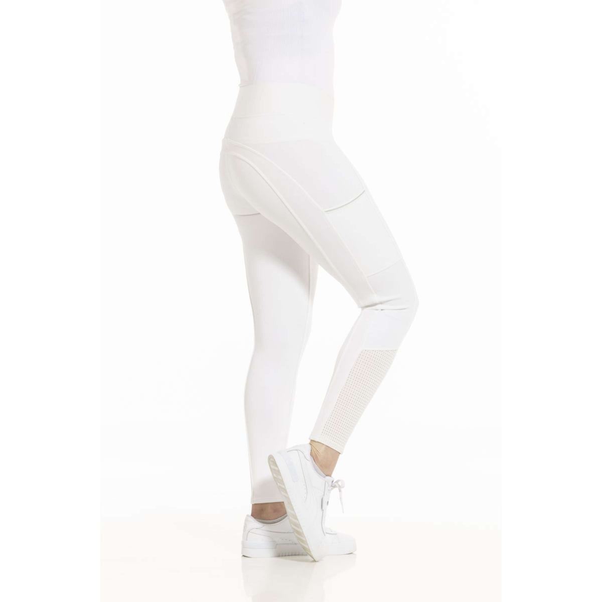 EQUITHÈME Leggings da Equitazione Brigitte Bianco