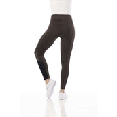 EQUITHÈME Leggings da Equitazione Brigitte Castagno