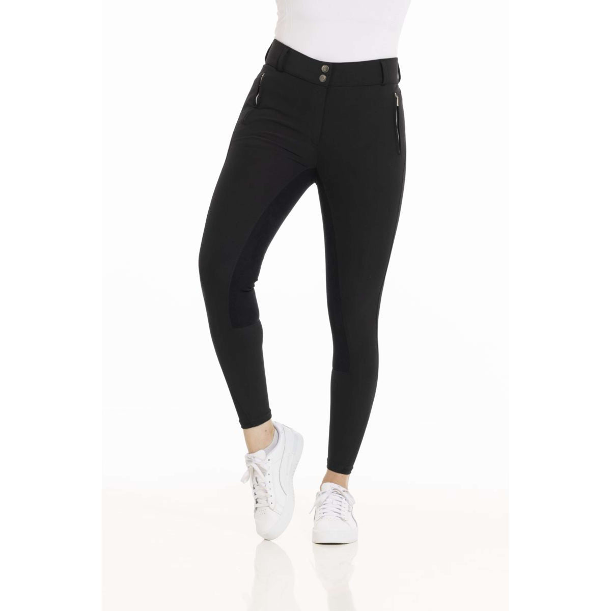 EQUITHÈME Pantaloni da Equitazione Nicole Nero