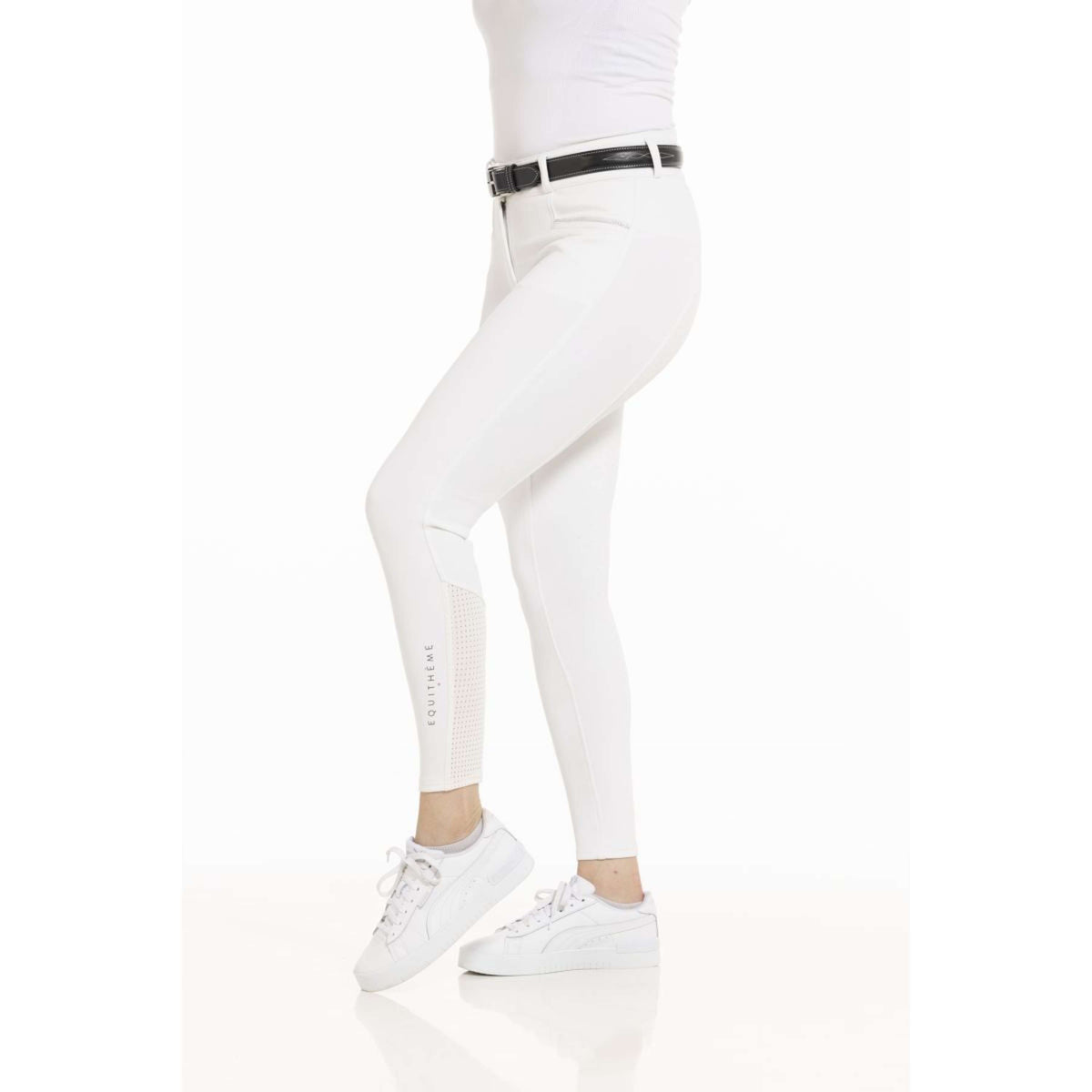 EQUITHÈME Pantaloni da Equitazione Claudine Bianco
