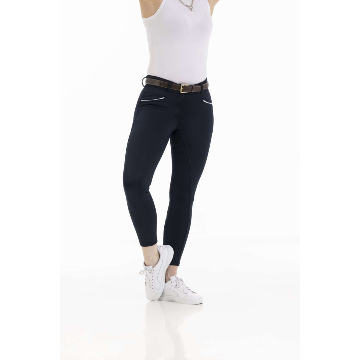 EQUITHÈME Calzoni Claudine Navy