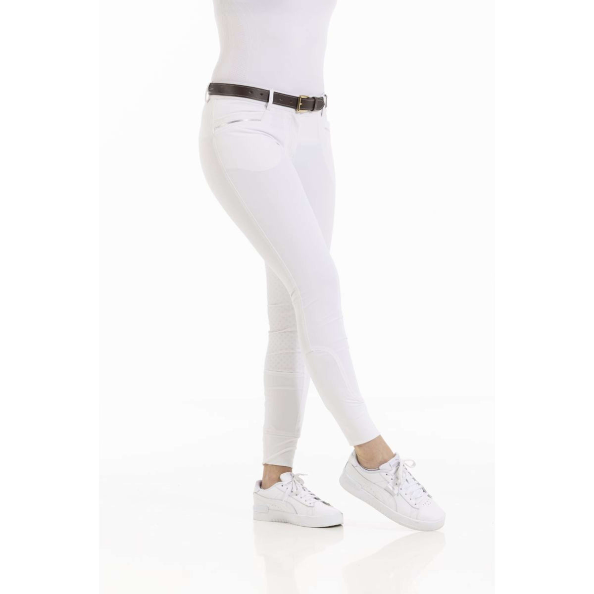 EQUITHÈME Pantaloni da Equitazione Kendal Bianco