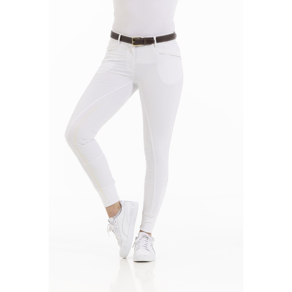 EQUITHÈME Pantaloni da Equitazione Kendal Bianco
