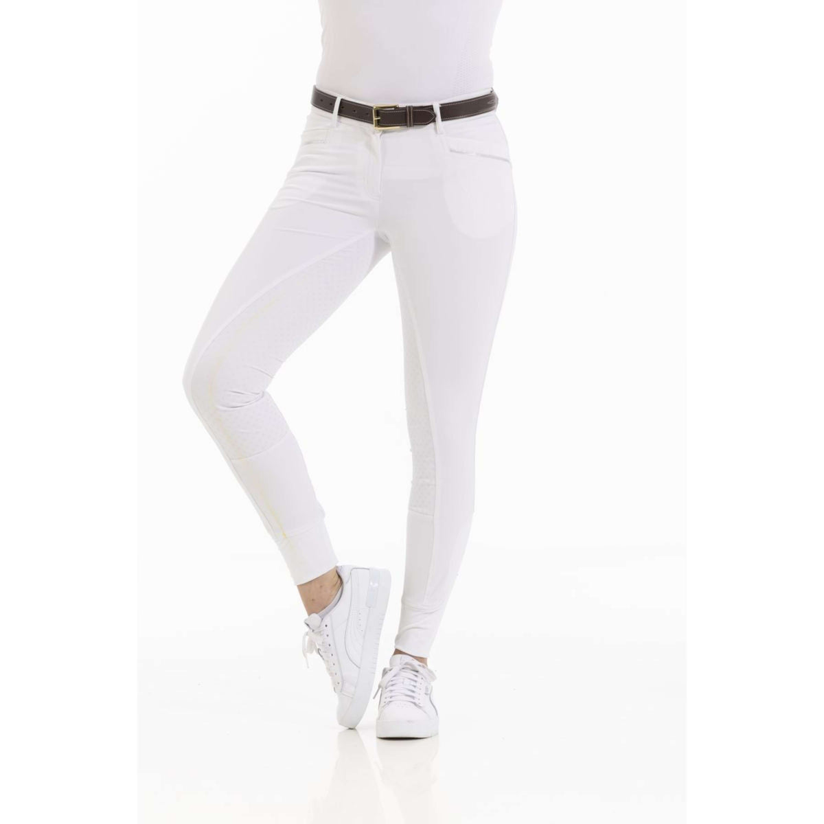 EQUITHÈME Pantaloni da Equitazione Kendal Bianco
