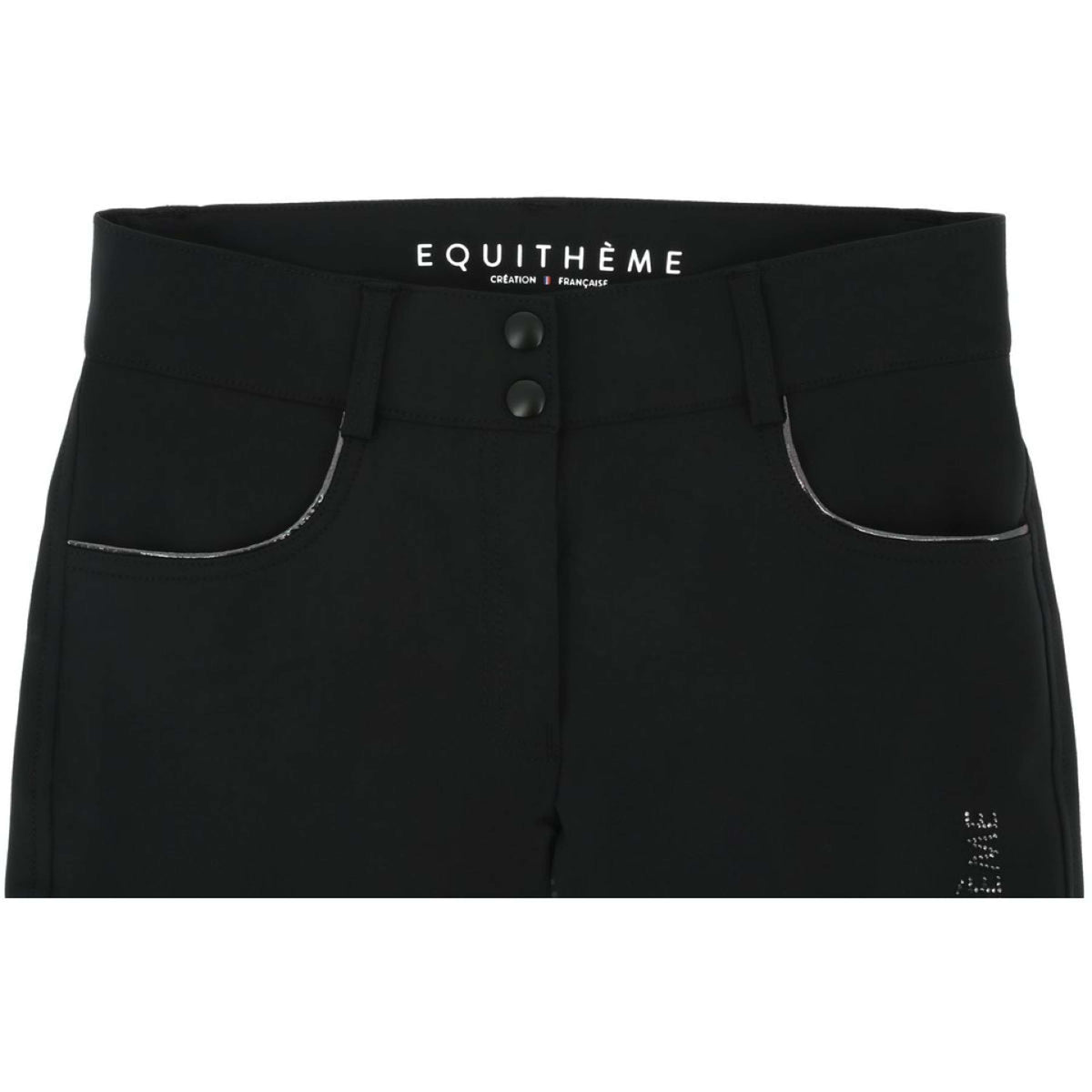 EQUITHÈME Pantaloni da Equitazione Beverly Nero