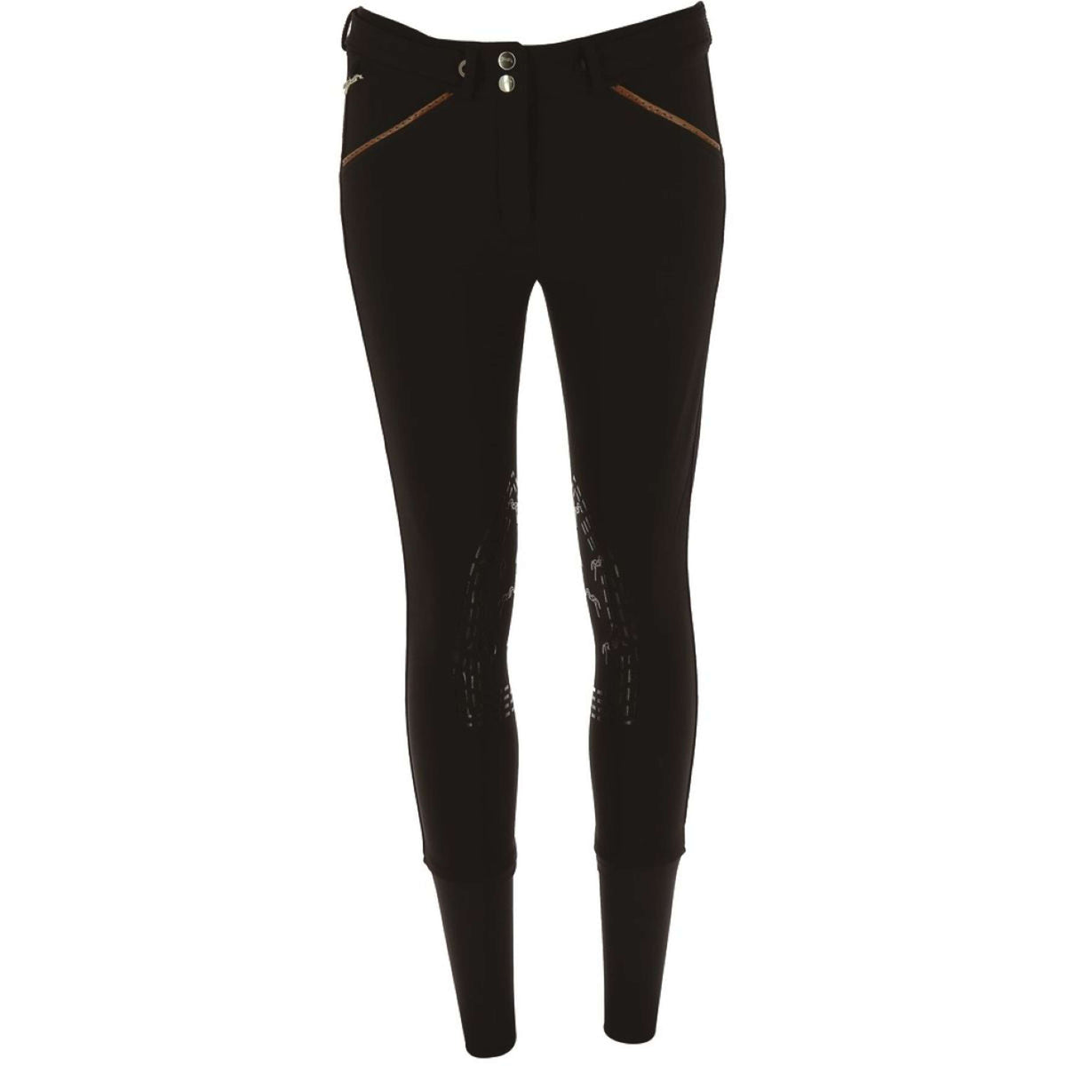 Pénélope Pantaloni da Equitazione Point Sellier Nero