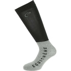 EQUITHÈME Calze da Equitazione Compet Nero/Grigio