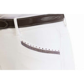 EQUITHÈME Pantaloni da Equitazione Kim Organic Cotton Bianco