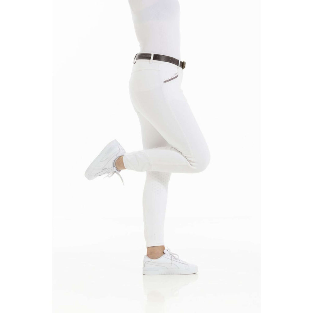 EQUITHÈME Pantaloni da Equitazione Kim Organic Cotton Bianco