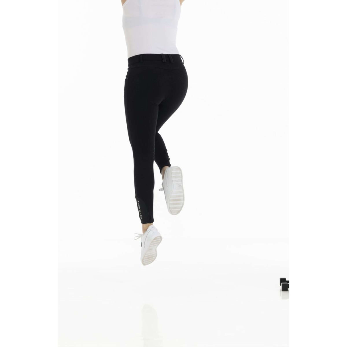 EQUITHÈME Pantaloni da Equitazione Kim Organic Cotton Nero