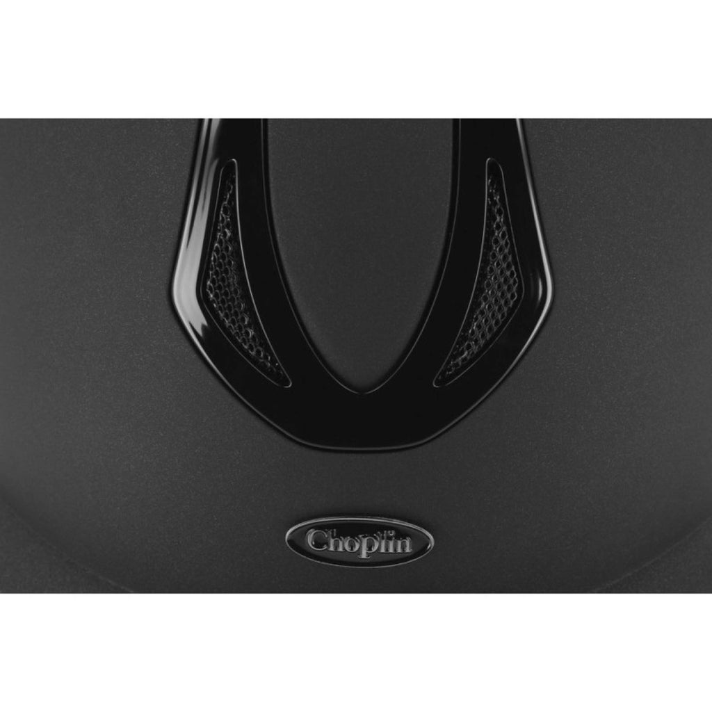 Choplin Casco da equitazione Aero Nero opaco/lucido