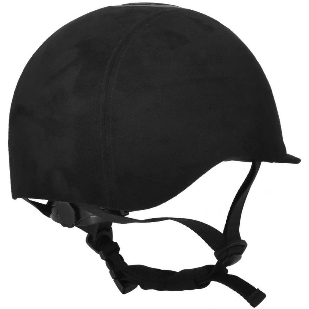 Choplin Casco da equitazione Aero Velvet Nero opaco