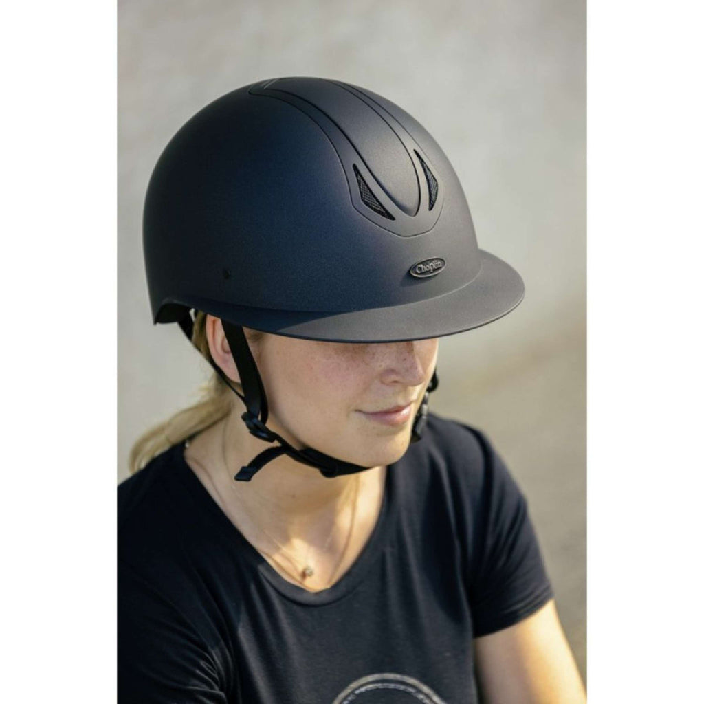 Choplin Casco da equitazione Meyrik Nero opaco