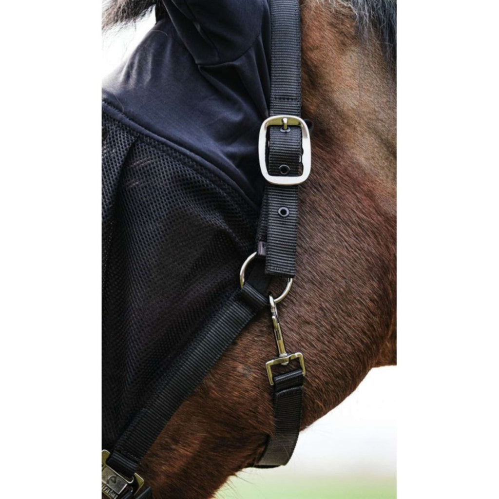 EQUITHÈME Cavezza con Maschera Mesh Nero