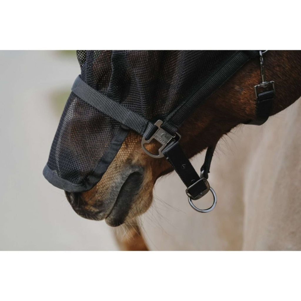 EQUITHÈME Cavezza con Maschera Mesh Nero