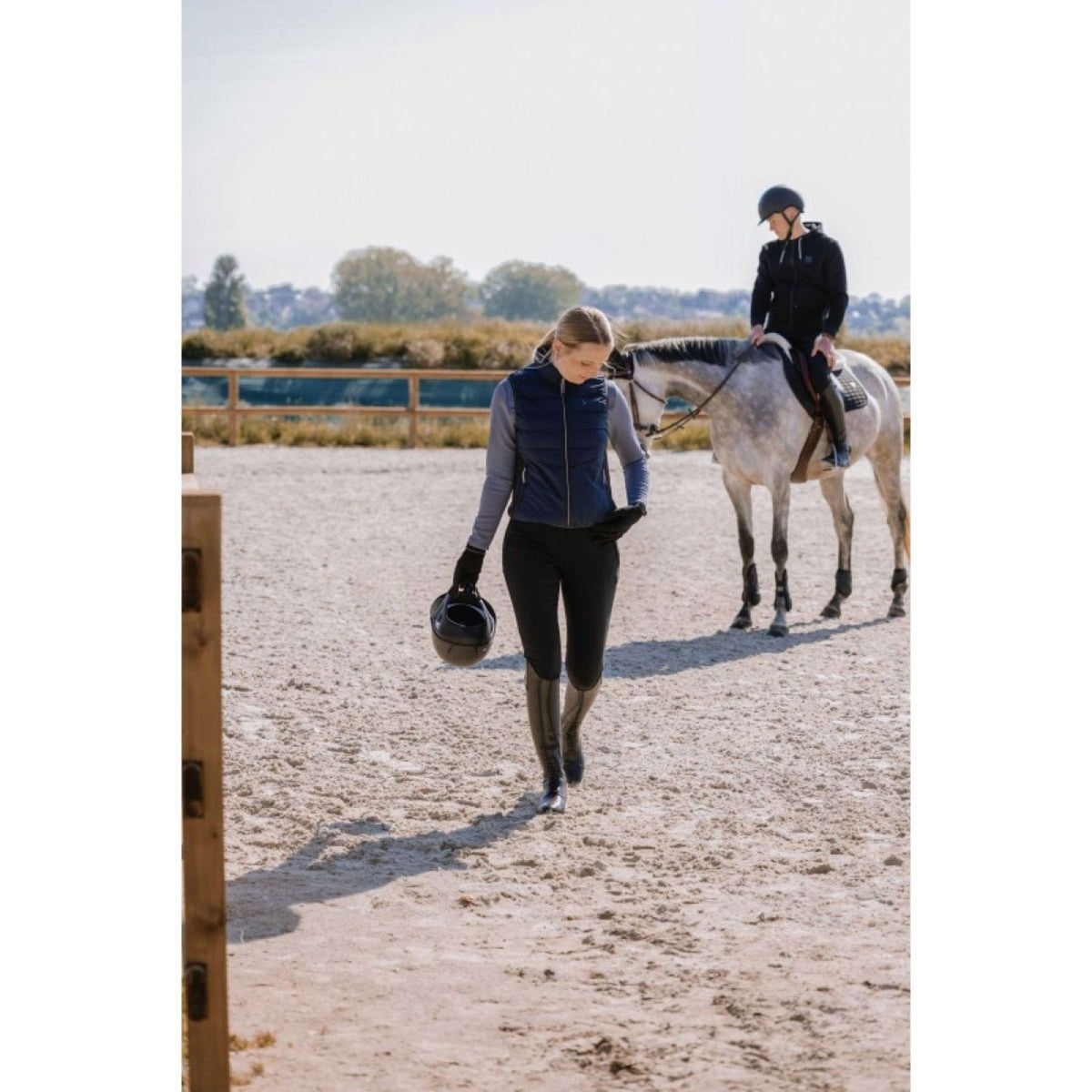 EQUITHÈME Gilet Riscaldato Sasha blu navy