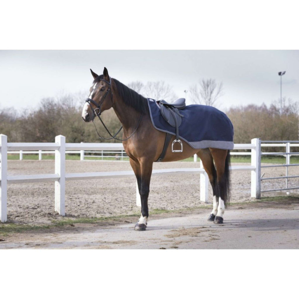 EQUITHÈME Coperta da esercizio Tyrex Punti blu scuro/grigi
