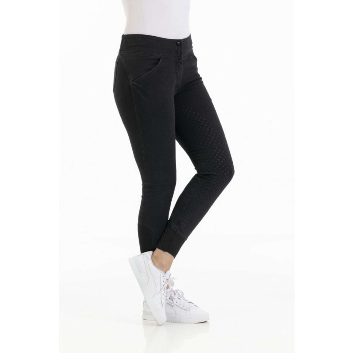 EQUITHÈME Jeans da Equitazione Jena Grigio