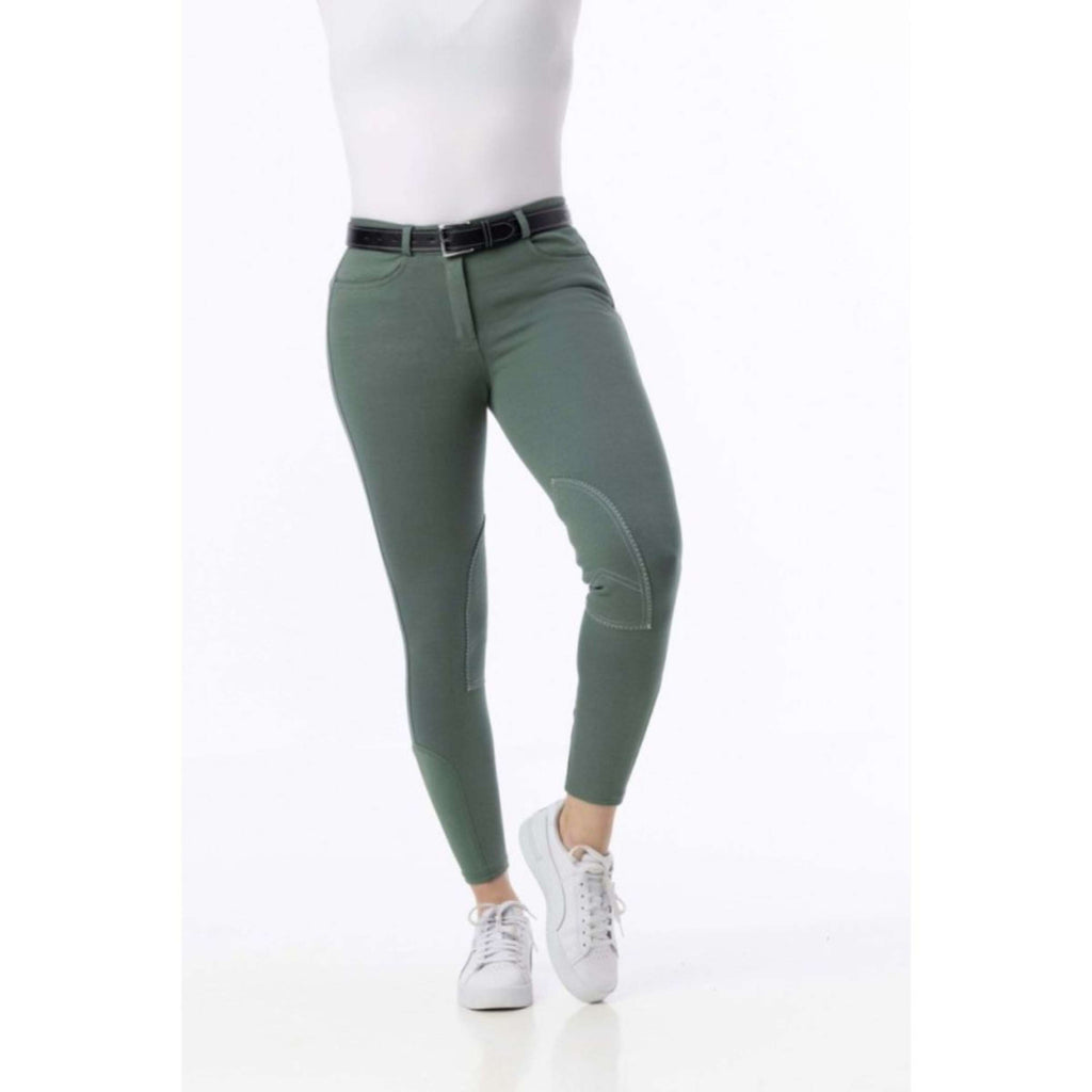 Riding World Pantaloni da Equitazione Alexandrie Verde
