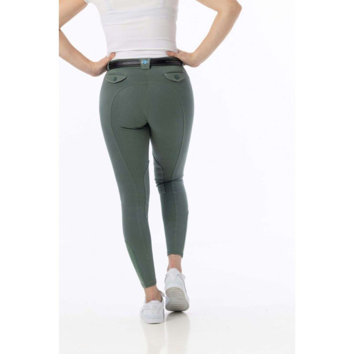 Riding World Pantaloni da Equitazione Alexandrie Verde