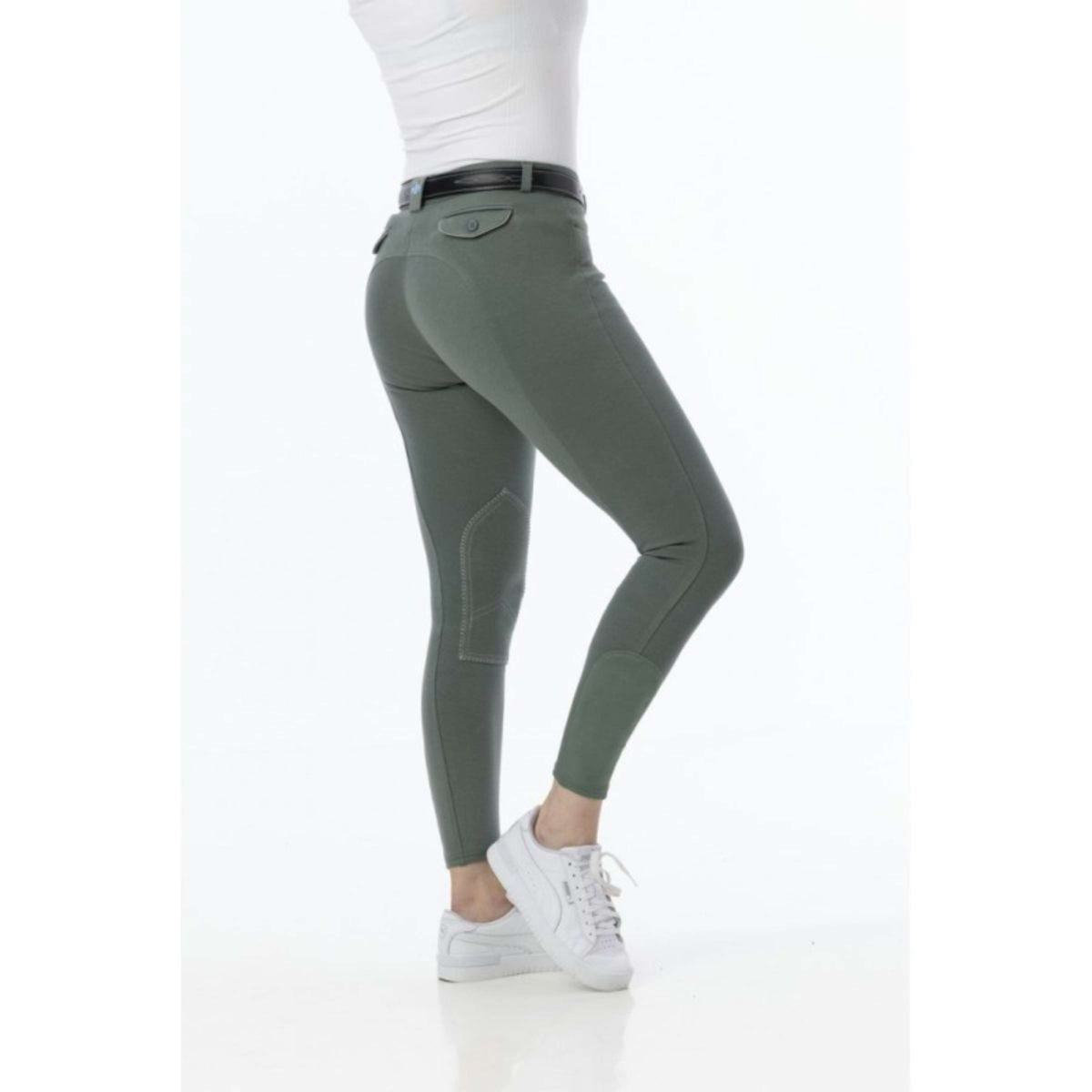 Riding World Pantaloni da Equitazione Alexandrie Verde