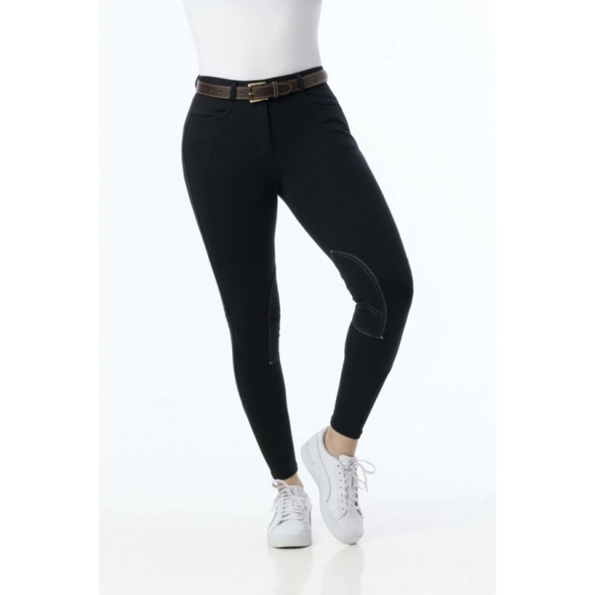 Riding World Pantaloni da Equitazione Alexandrie Nero