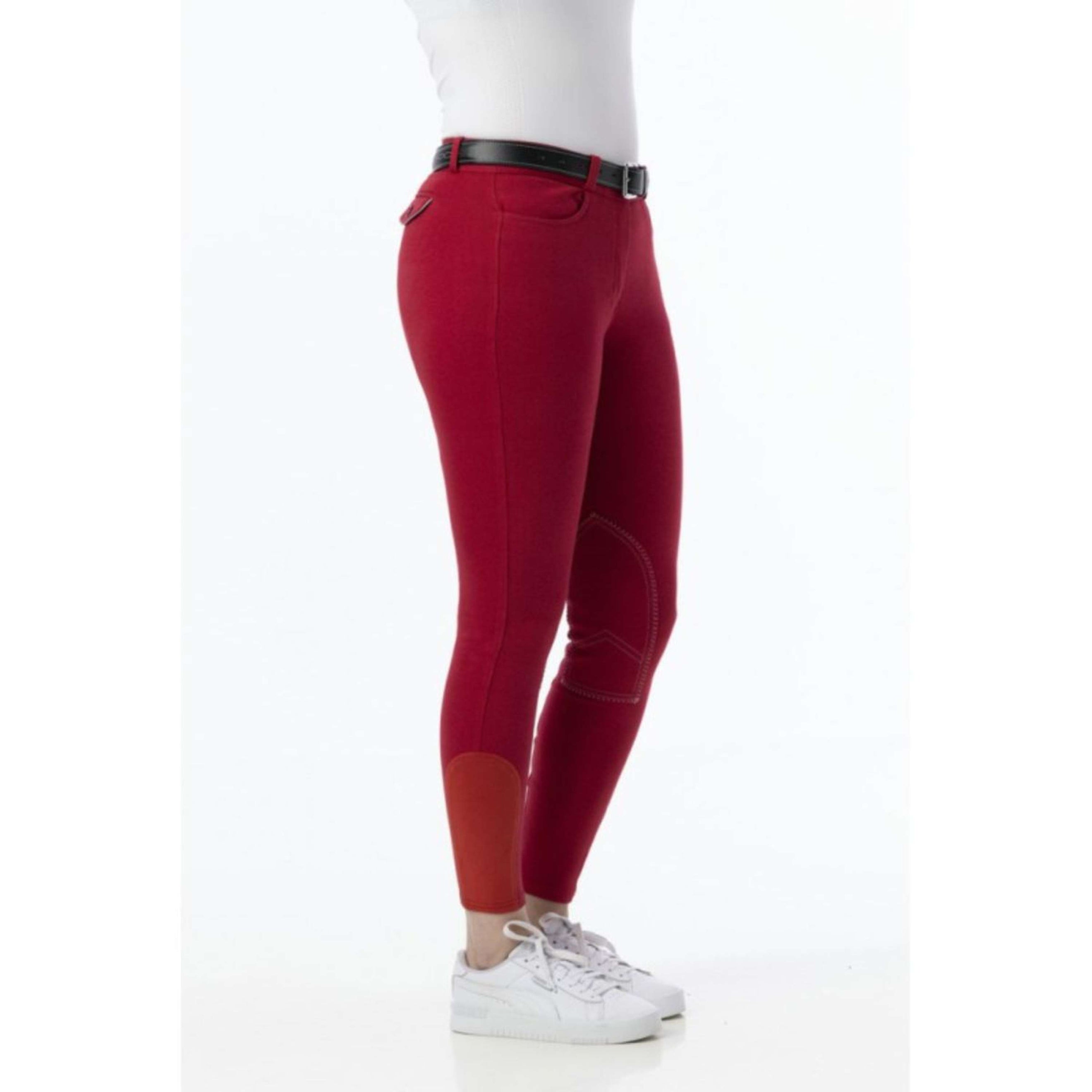 Riding World Pantaloni da Equitazione Alexandrie Rosso