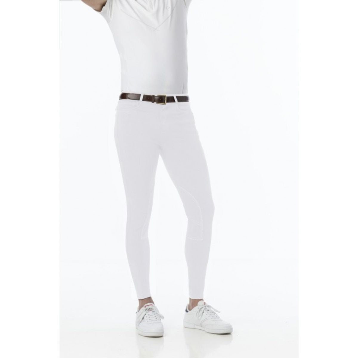 Riding World Pantaloni da Equitazione Lecaire Bianco