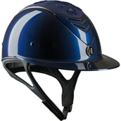 OneK Casco da equitazione Advanced Glossy Embroidered Navy