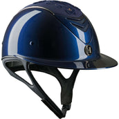 OneK Casco da equitazione Advanced Glossy Embroidered Navy