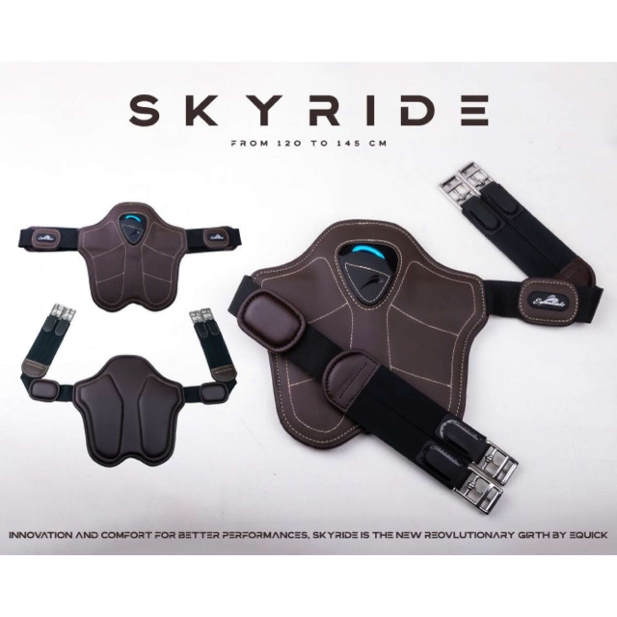eQuick Sottopancia da salto Skyride Marrone