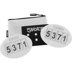 Eskadron Numeri di pettorale Quick-Pin 4 Bianco