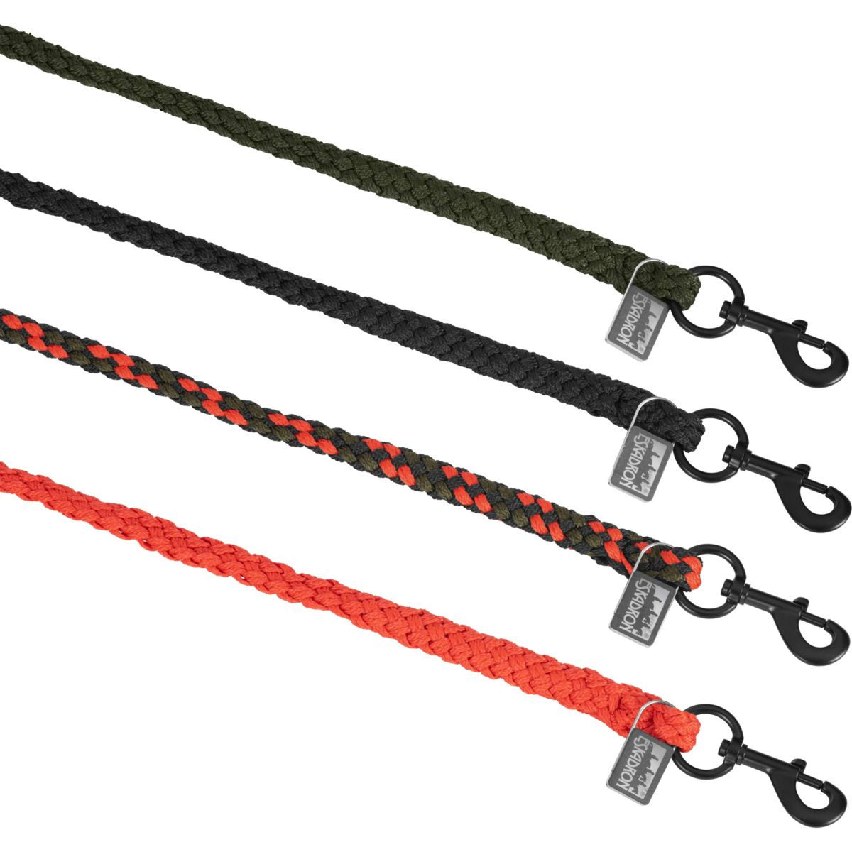 Eskadron Corda per cavezza Dynamics Regular con Moschettone Zwart/Rood/Groen