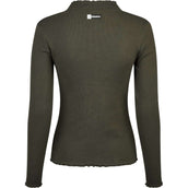 Eskadron Maglietta Dynamics Turtleneck Rib Maniche Lunghe Olive