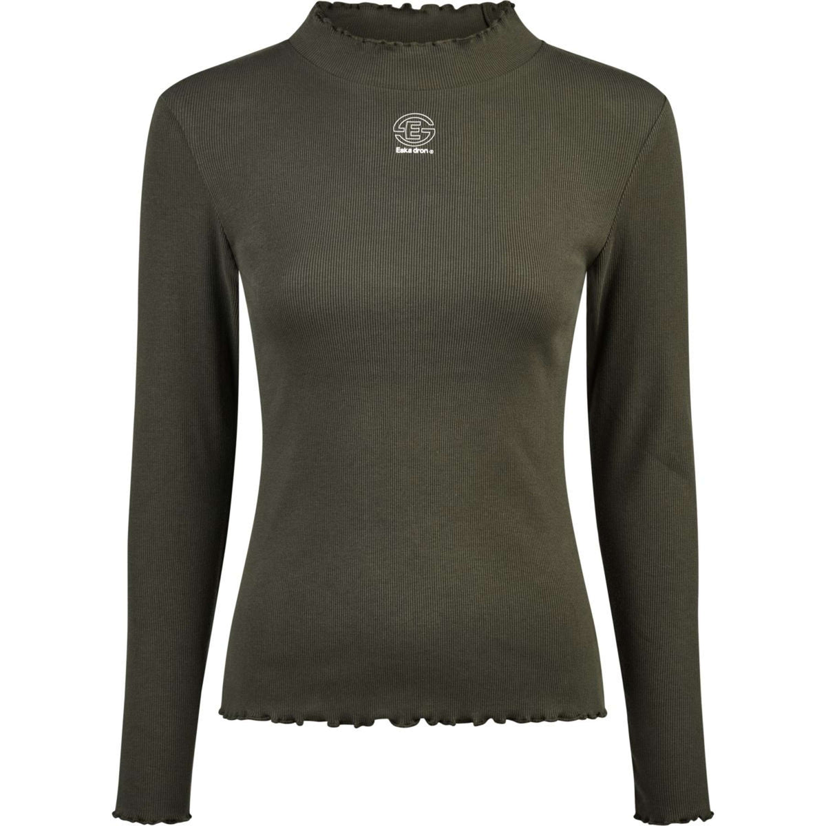 Eskadron Maglietta Dynamics Turtleneck Rib Maniche Lunghe Olive