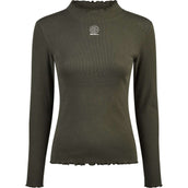 Eskadron Maglietta Dynamics Turtleneck Rib Maniche Lunghe Olive