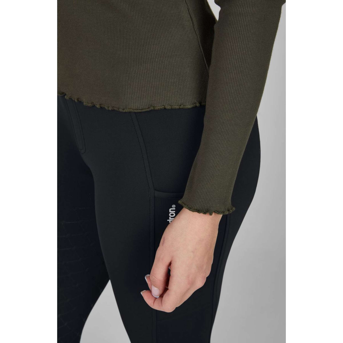 Eskadron Maglietta Dynamics Turtleneck Rib Maniche Lunghe Olive