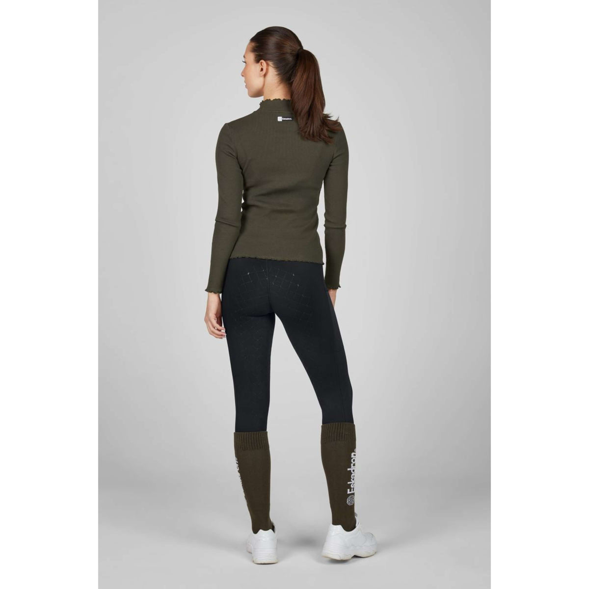 Eskadron Maglietta Dynamics Turtleneck Rib Maniche Lunghe Olive