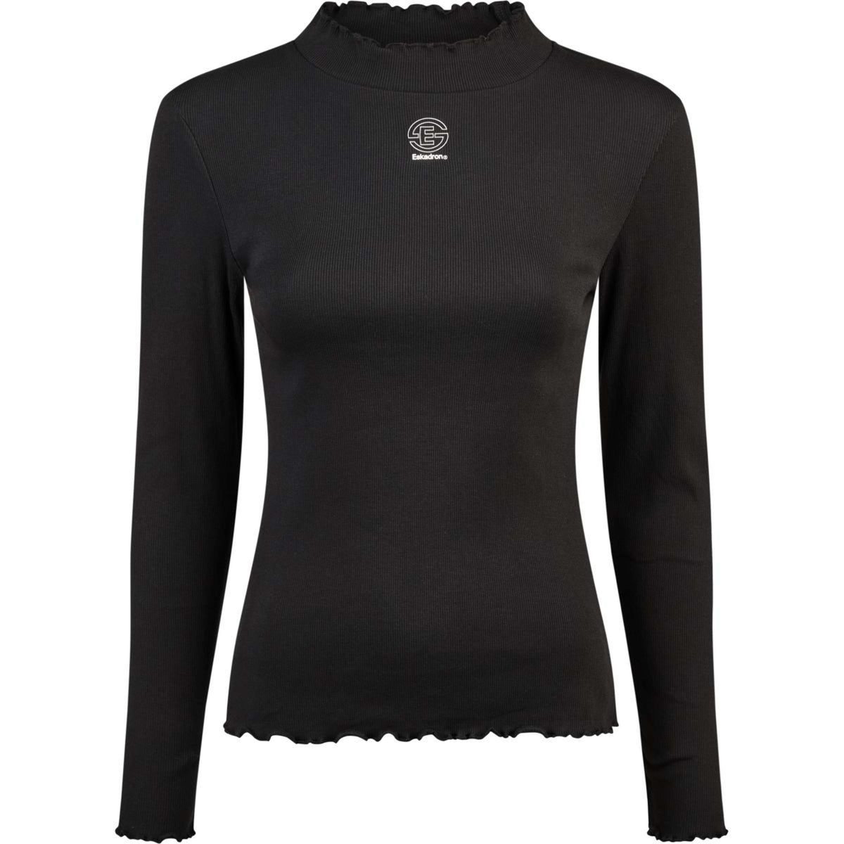 Eskadron Maglietta Dynamics Turtleneck Rib Maniche Lunghe Nero