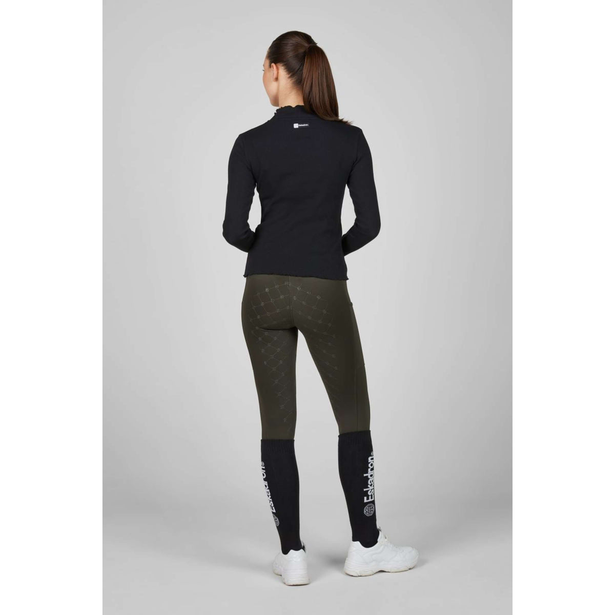 Eskadron Maglietta Dynamics Turtleneck Rib Maniche Lunghe Nero
