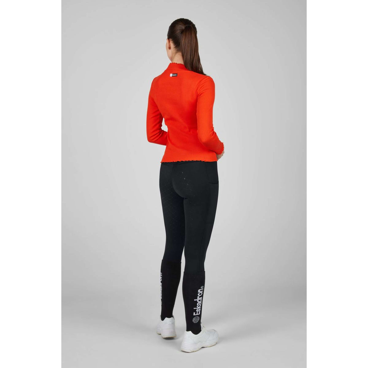 Eskadron Maglietta Dynamics Turtleneck Rib Maniche Lunghe Rosso